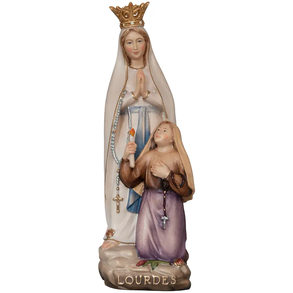 Lourdes Madonna mit Bernadette Soubirous & Krone