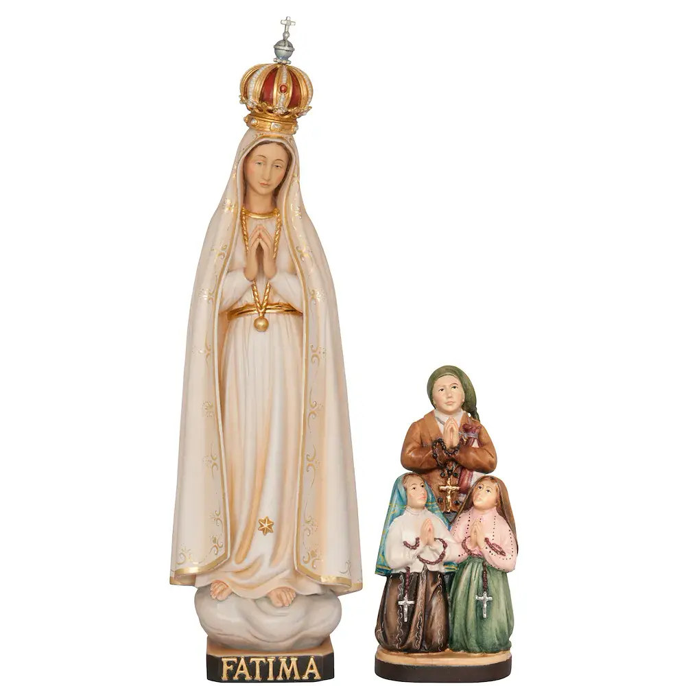 Fatimá Madonna der Pilger mit Krone und Kindern