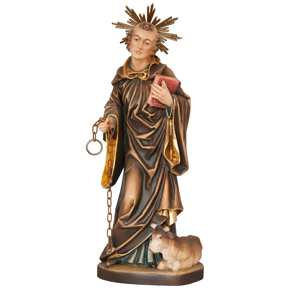 St. Leonardi with ox and halo