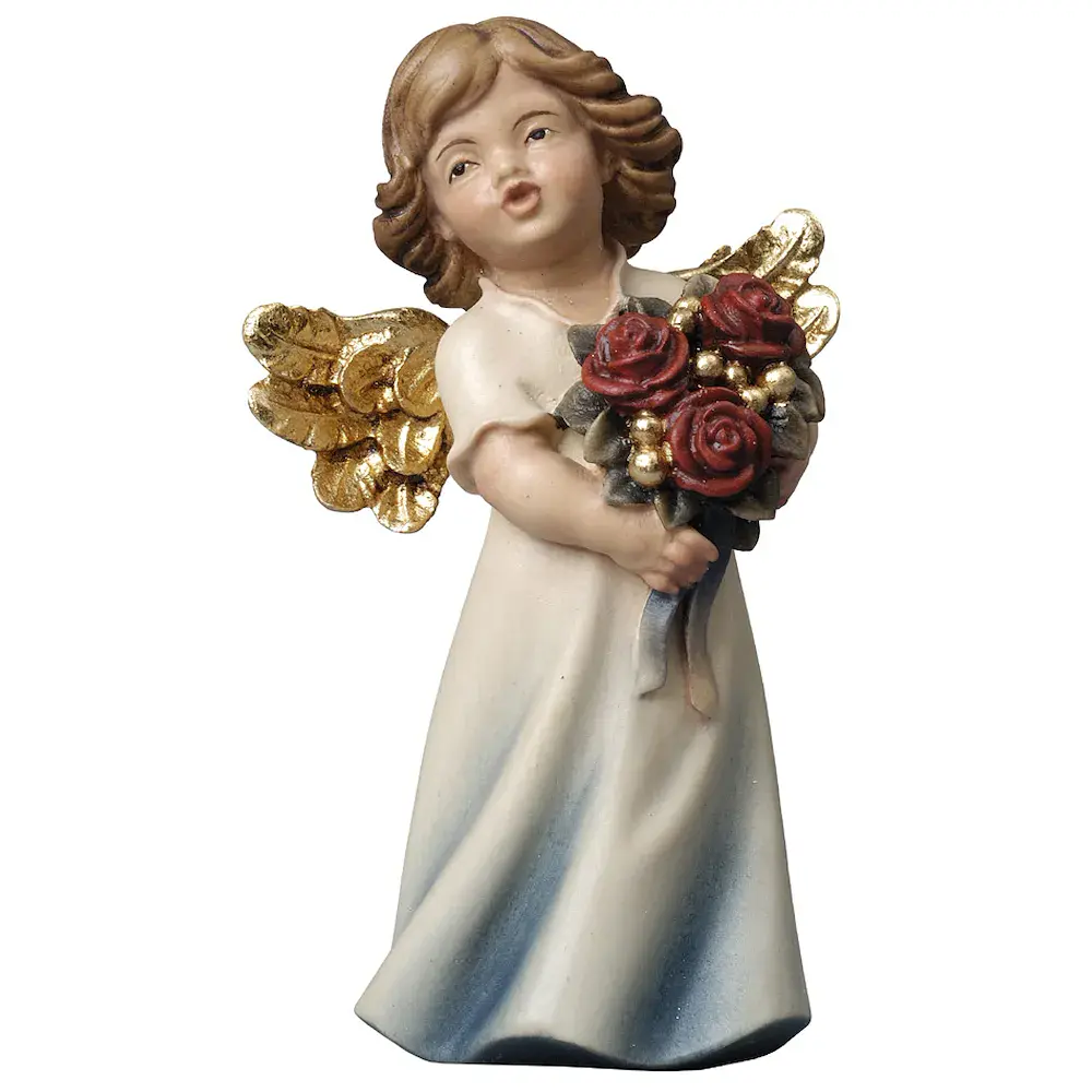 Mary Angel with roses