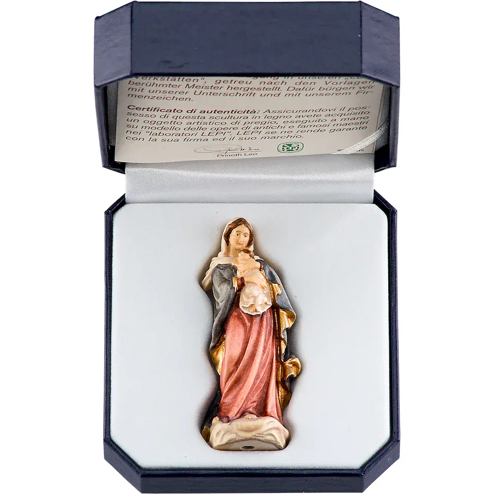 Virgen del Renacimiento con el estuche