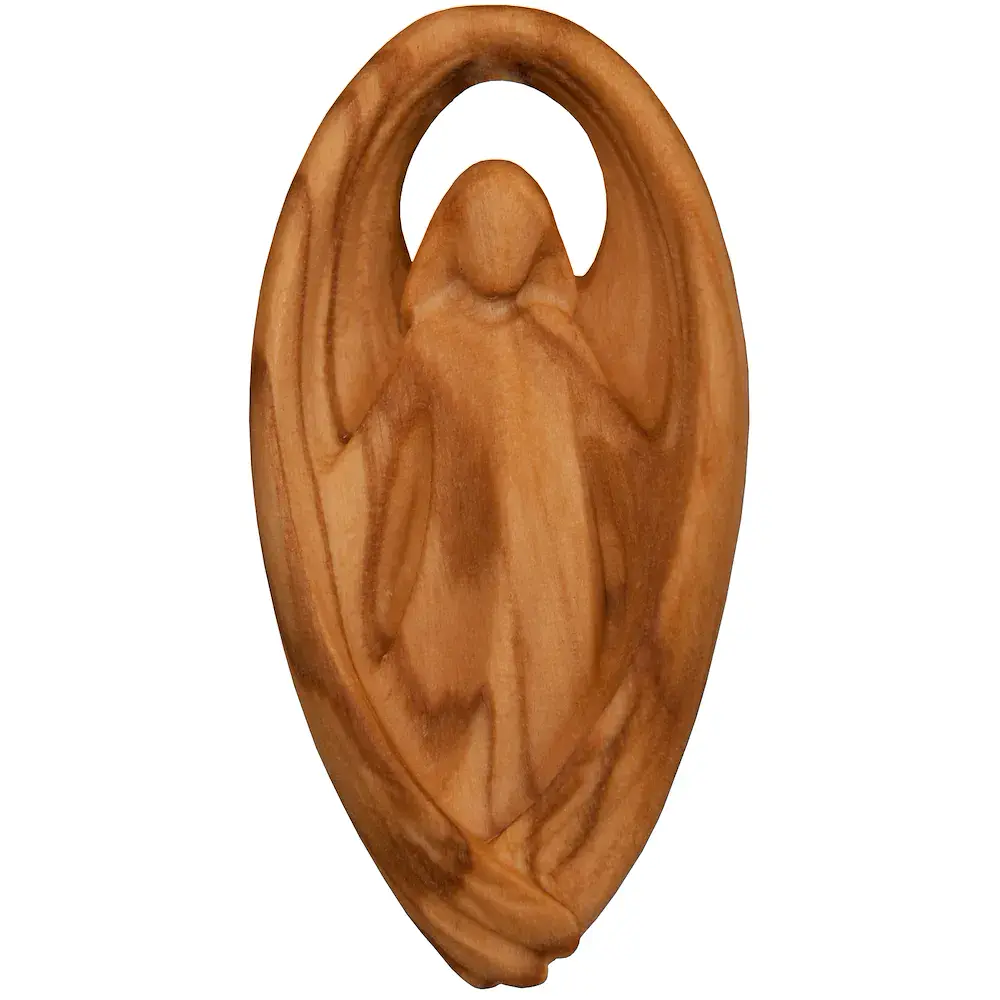 Handschmeichler Schutzengel Olivenholz