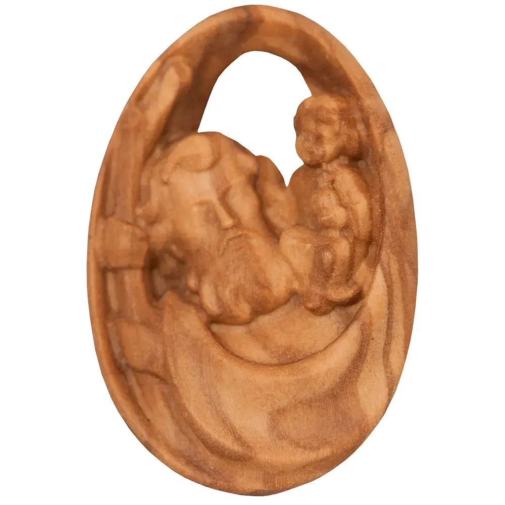 Handschmeichler Hl. Christophorus Olivholz
