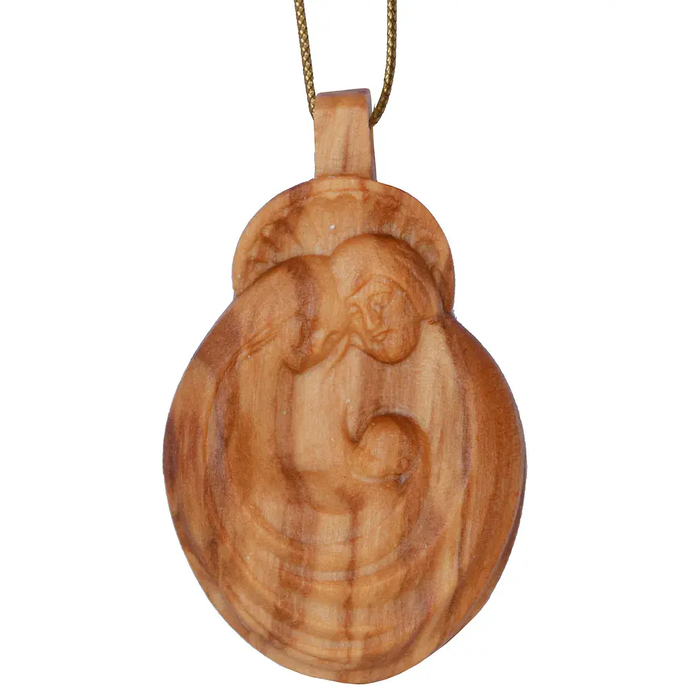 Family in oliv wood to hang