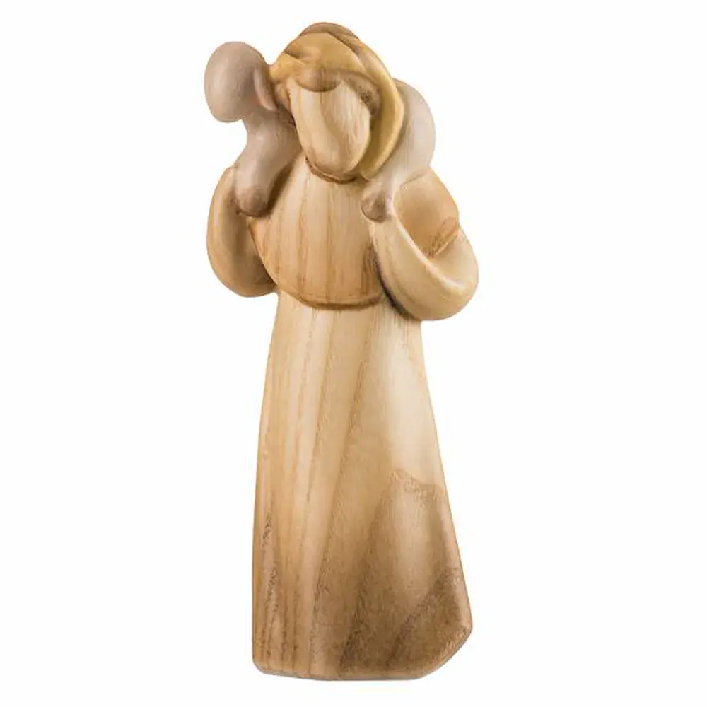 Shepherd with shed on his shoulders