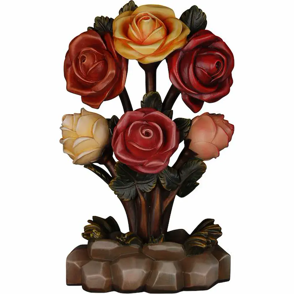 Mazzo di rose con base