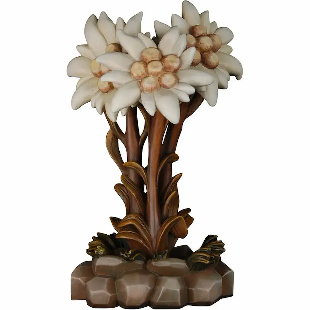 Mazzo di stelle alpine con base