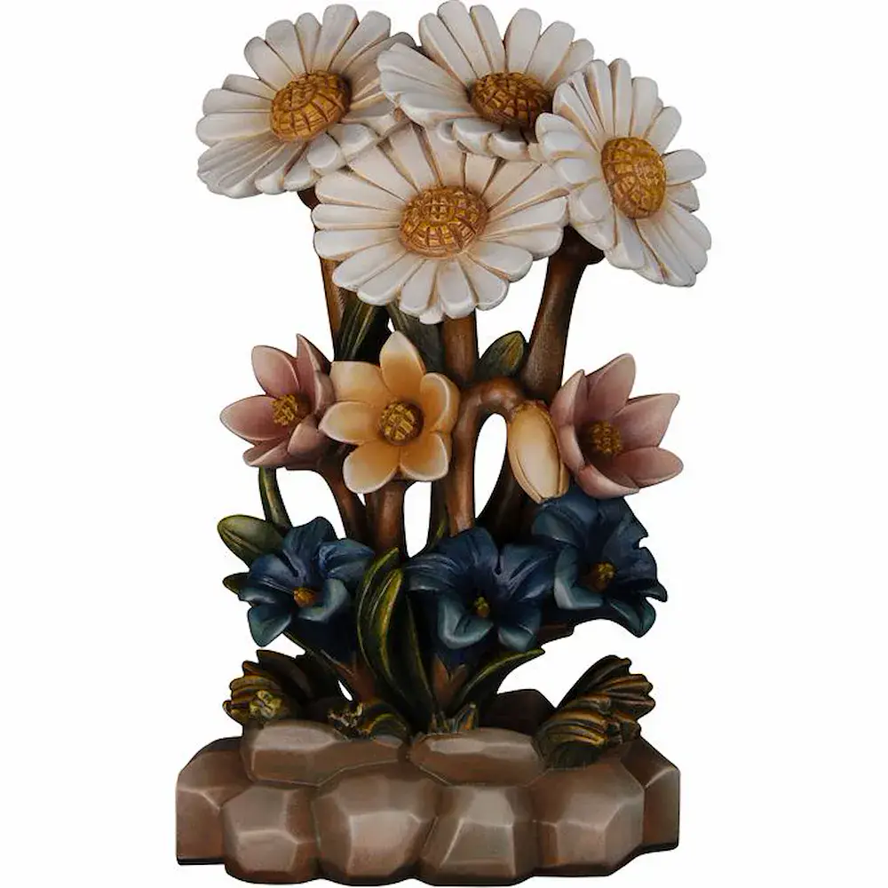 Mazzo di fiori con base