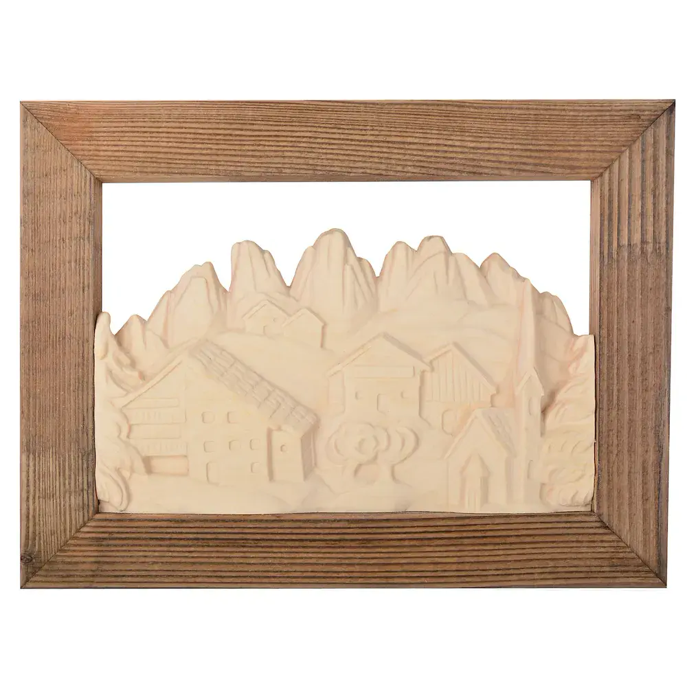 Paesaggio chiesa con cornice