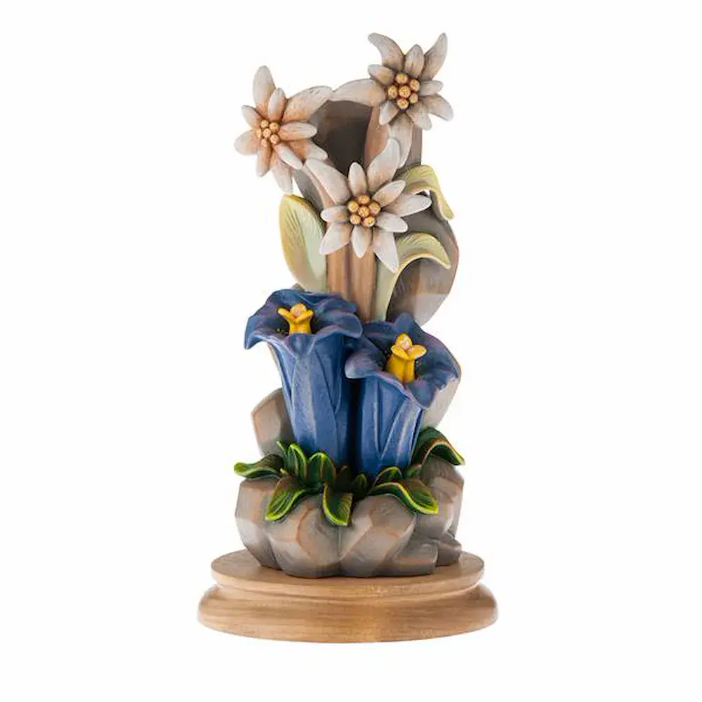 Alpine flowers standing