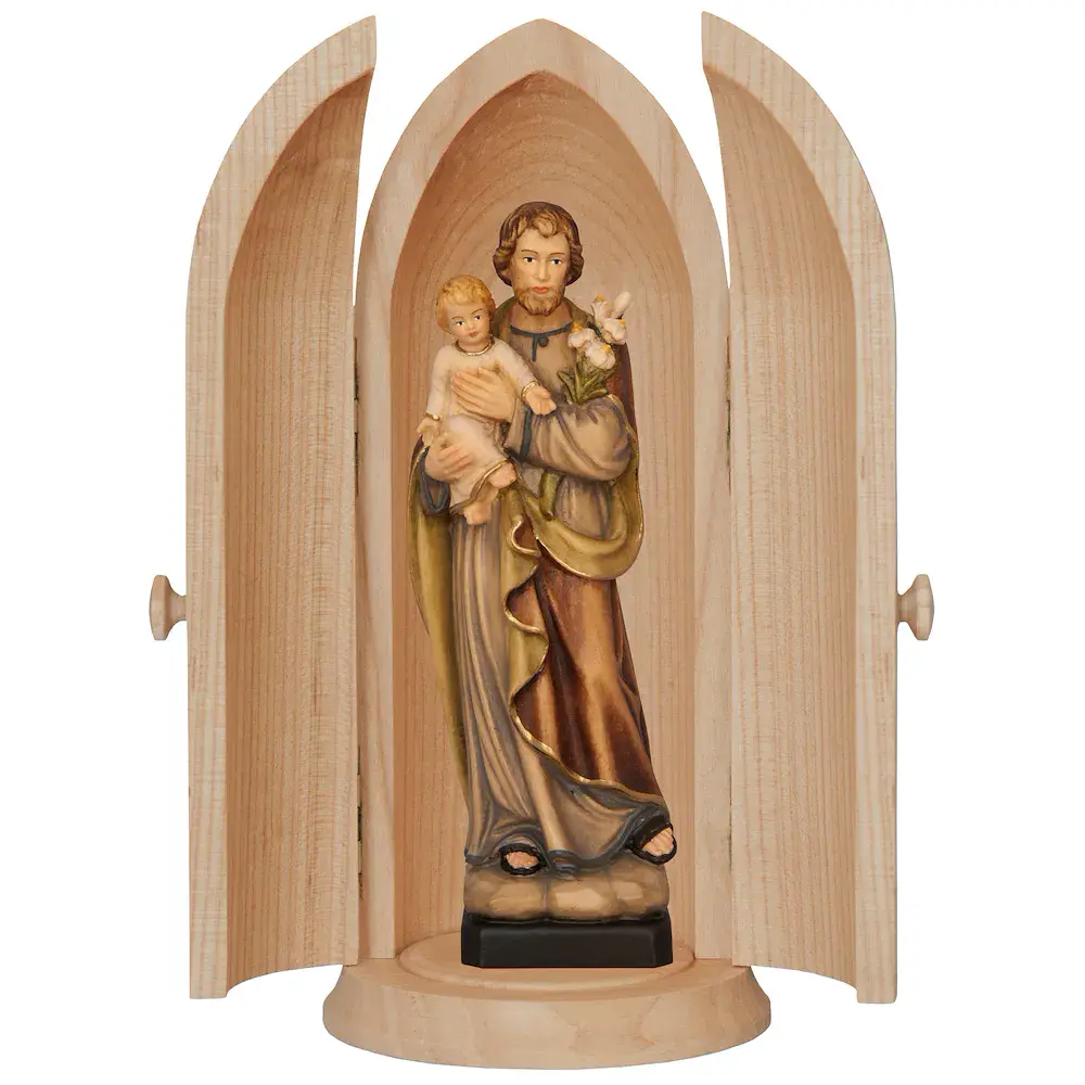 Nicchia con San Giuseppe con bambino