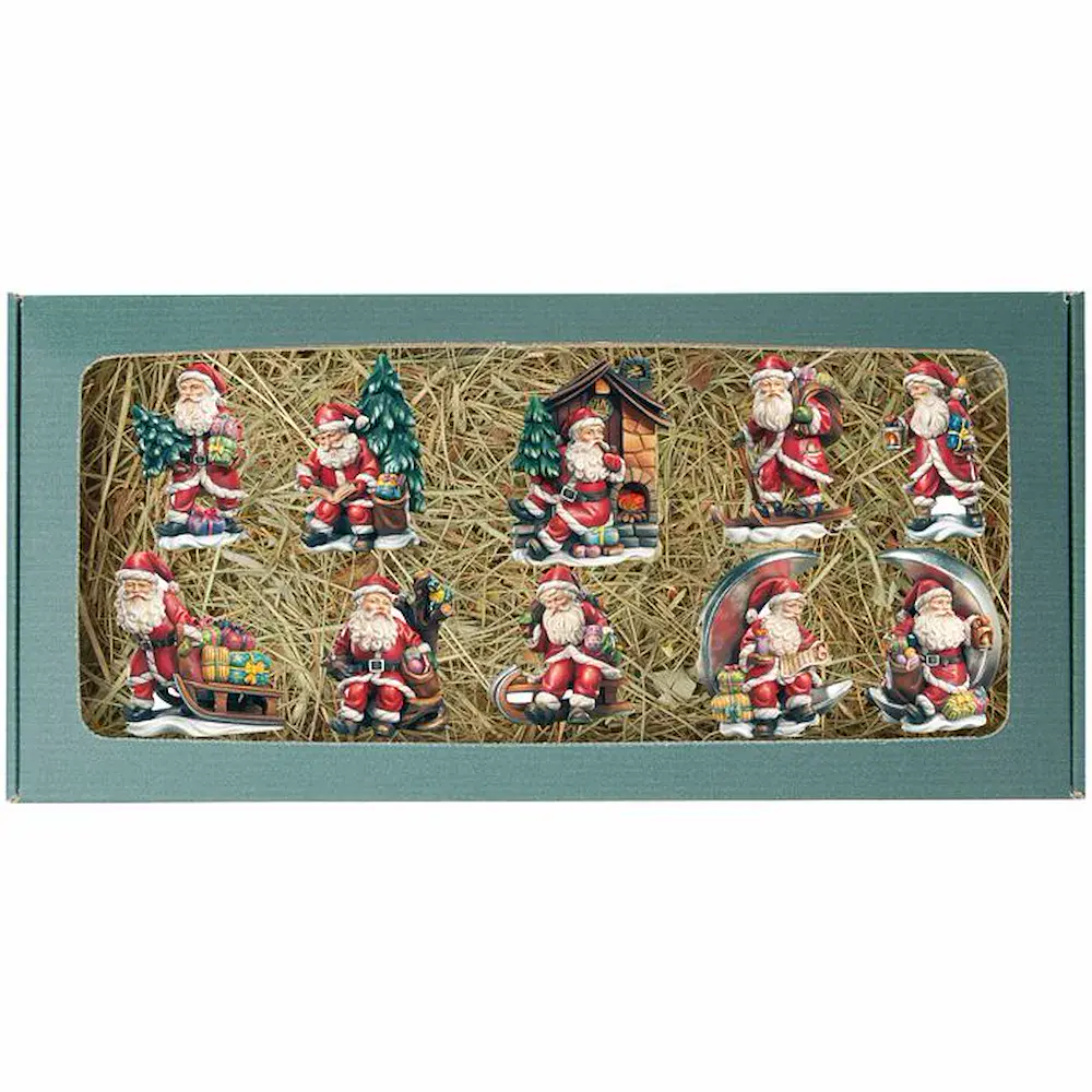 10 Papá Noel en estuche