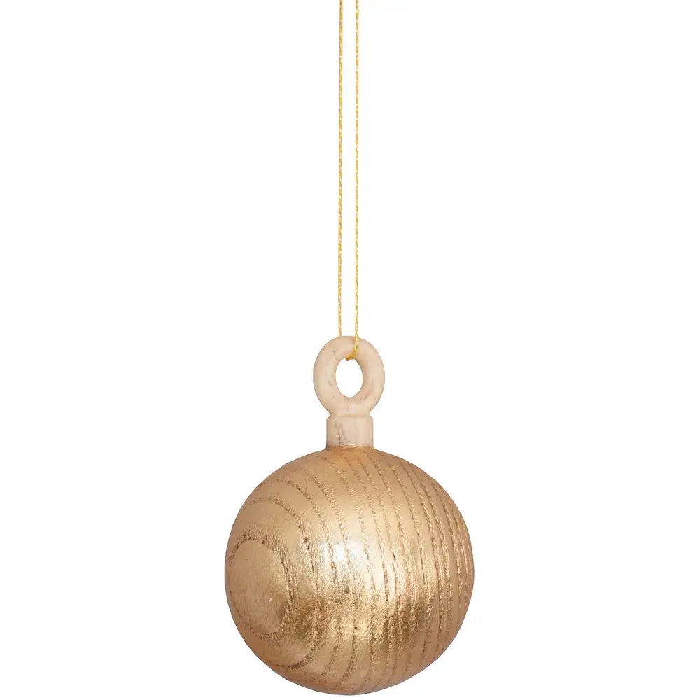 Deko - Christbaumkugel rustikal Holz