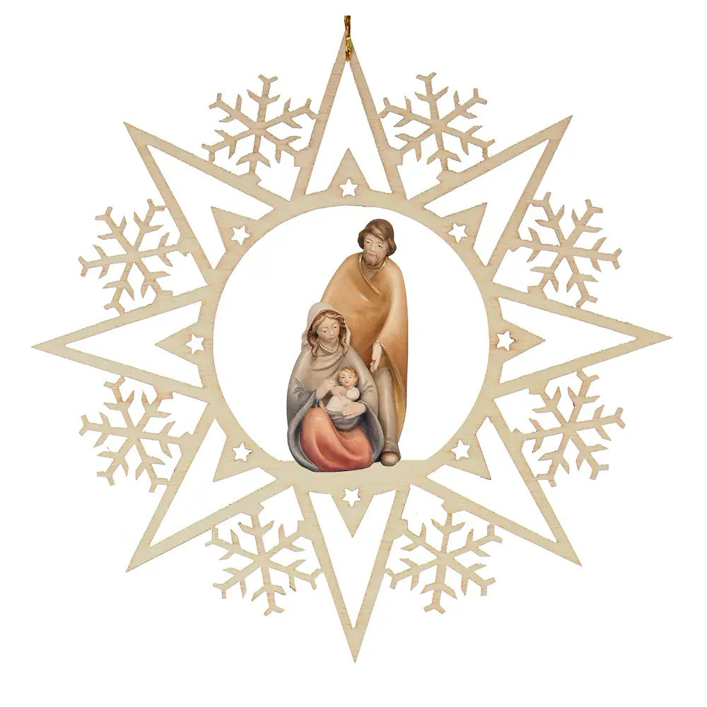 Kristallstern mit Familienblock