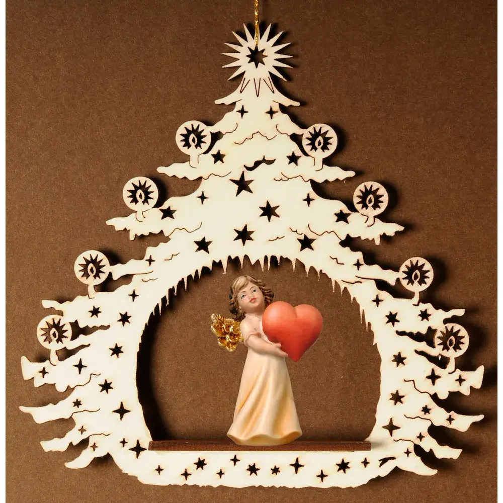 Weihnachtsbaum mit Engel Herz