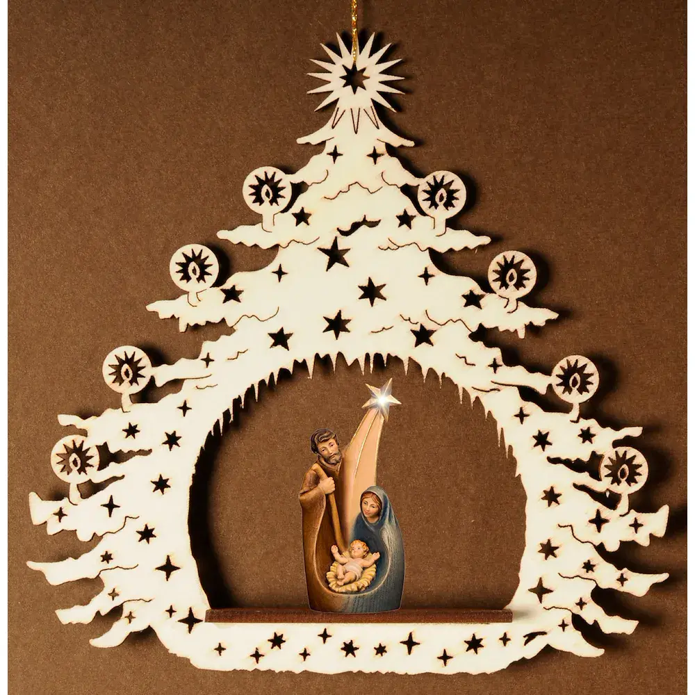 Weihnachtsbaum Hl. Familie mit Komet