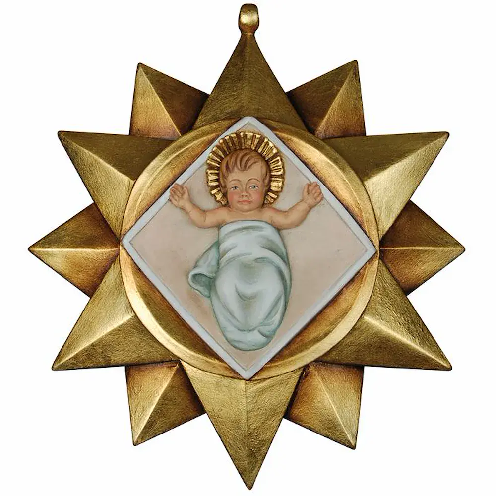 Addobbi: Stella con Gesù Bambino