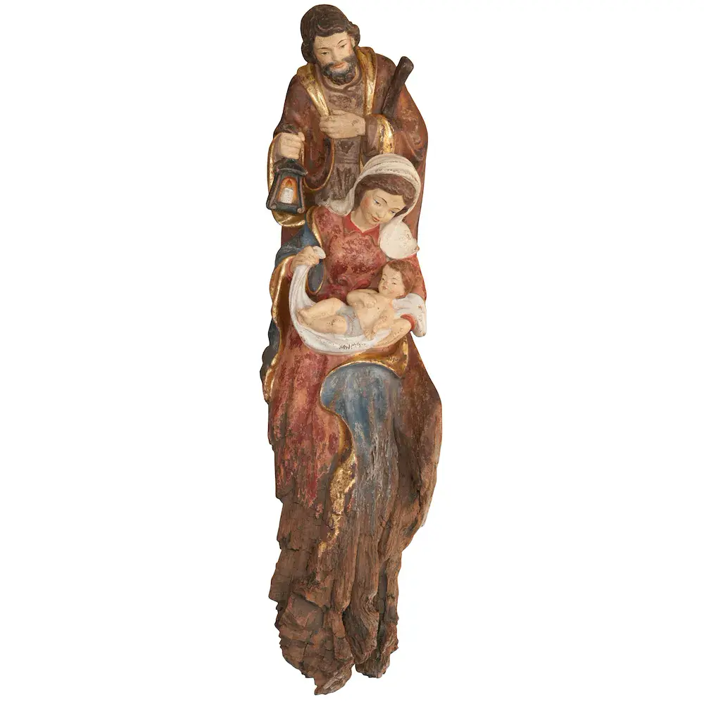 Familienblock barock Wurzelschnitzerei