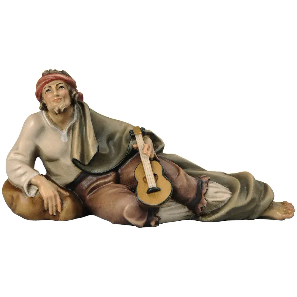 Musicista sdraiato