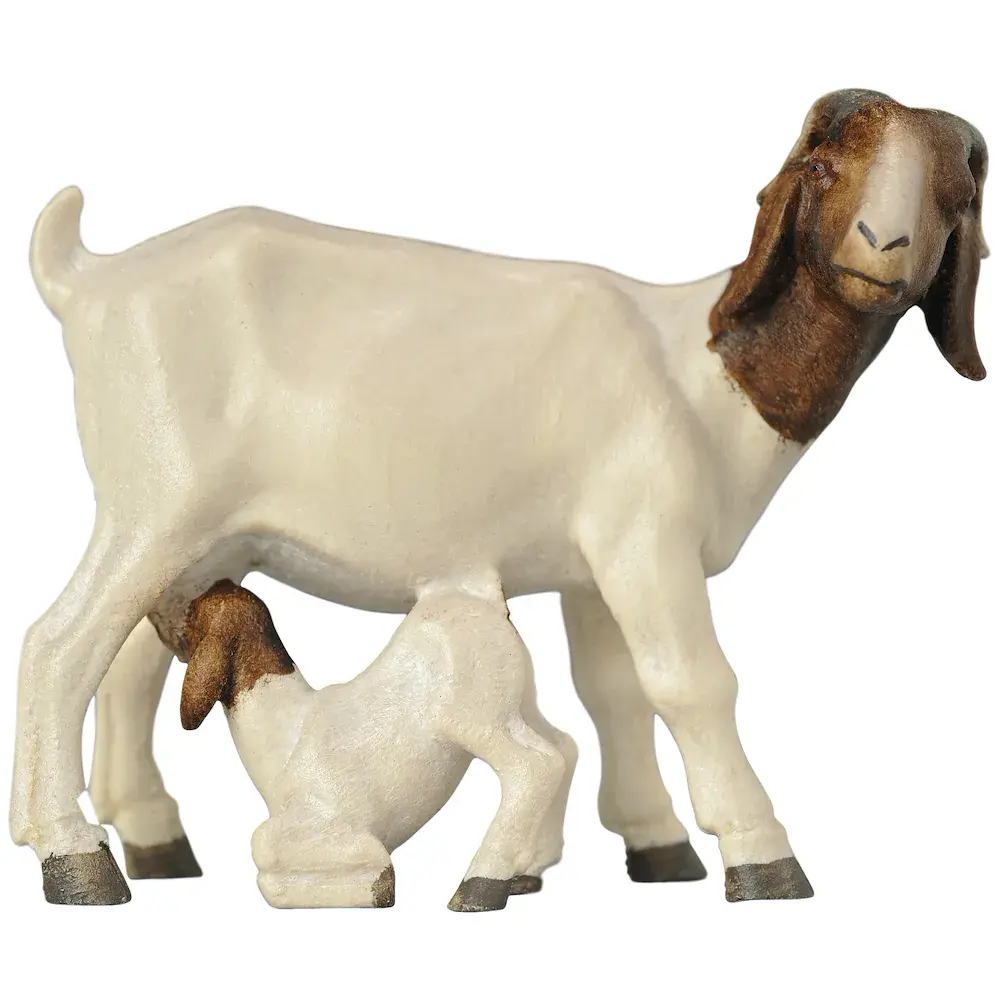 Capra madre con capretta