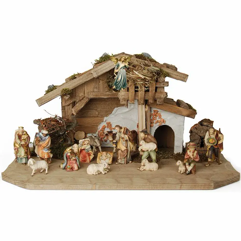 Set Presepio della pace 14 figure con capanna
