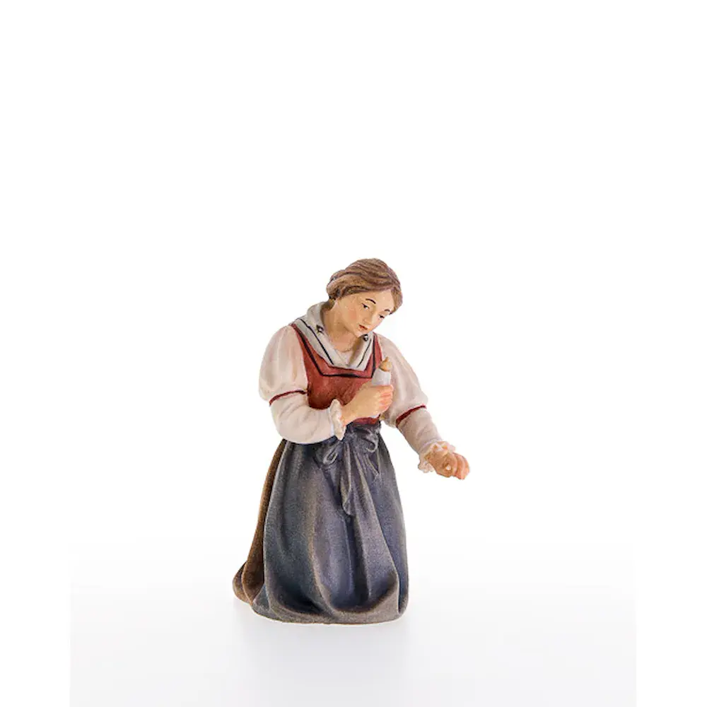 Maria con biberon