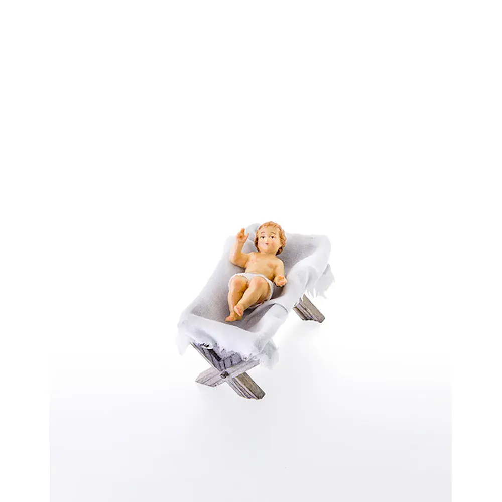 Gesu' Bambino con culla 2 pezzi