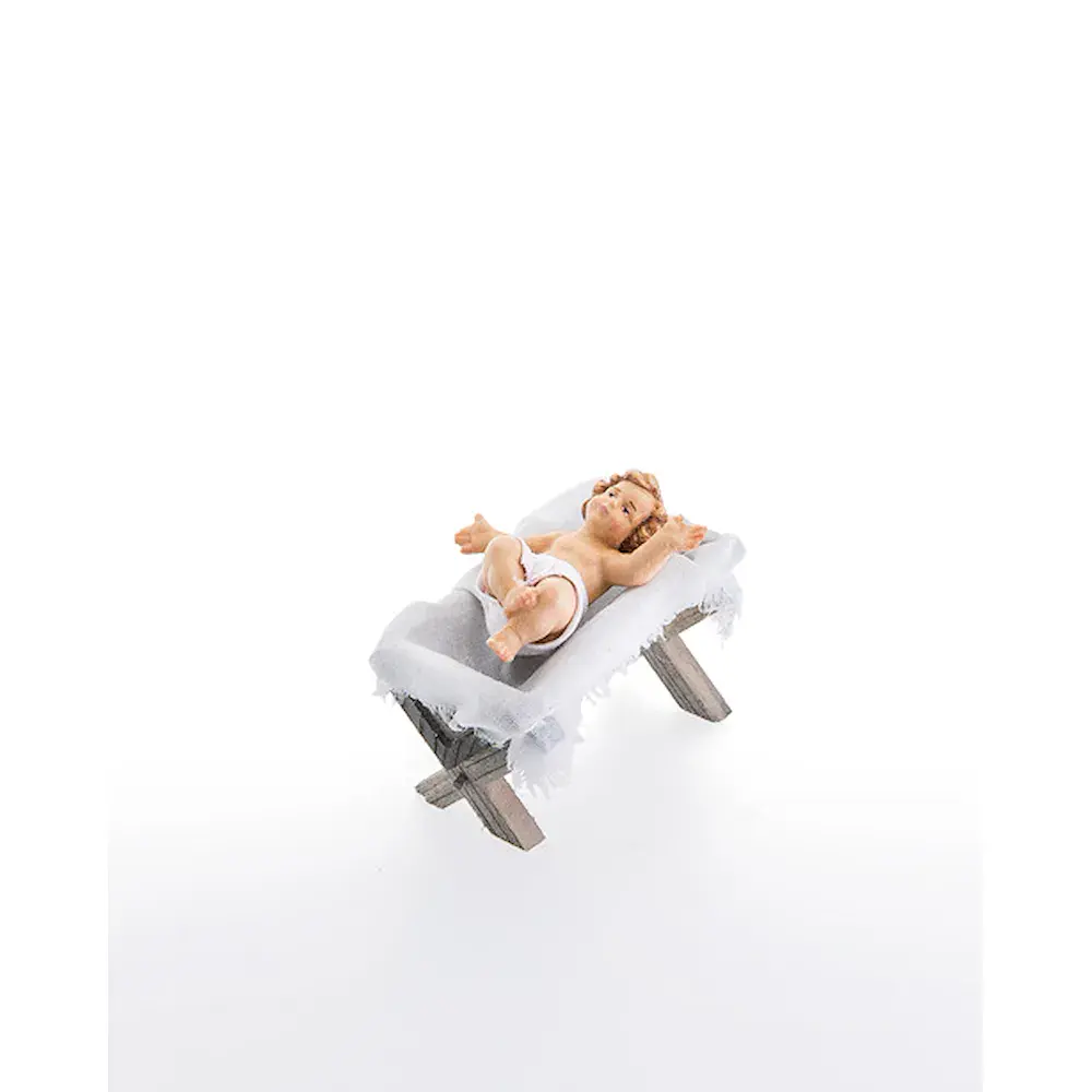 Gesu' Bambino con culla 2 pezzi