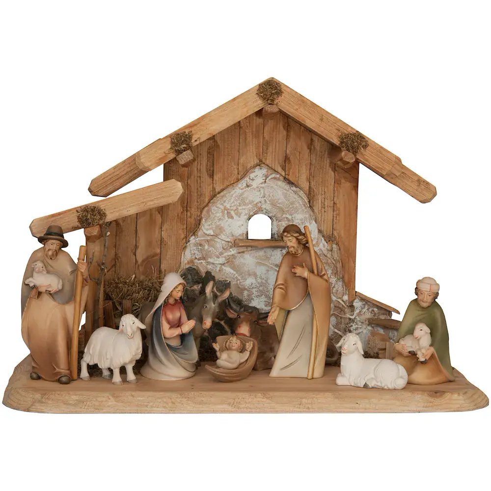 Presepio Morgenstern 10 figurine con capanna