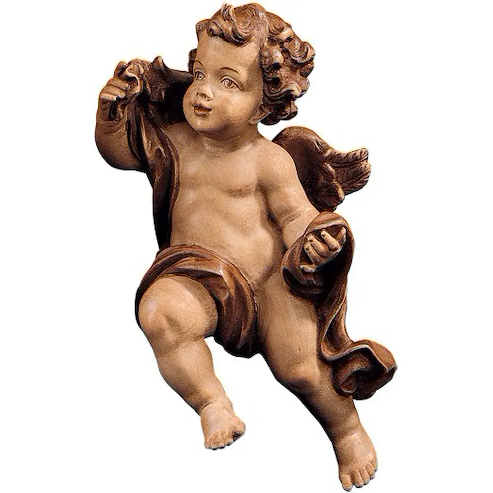 Angelo volante con drappo (destro)