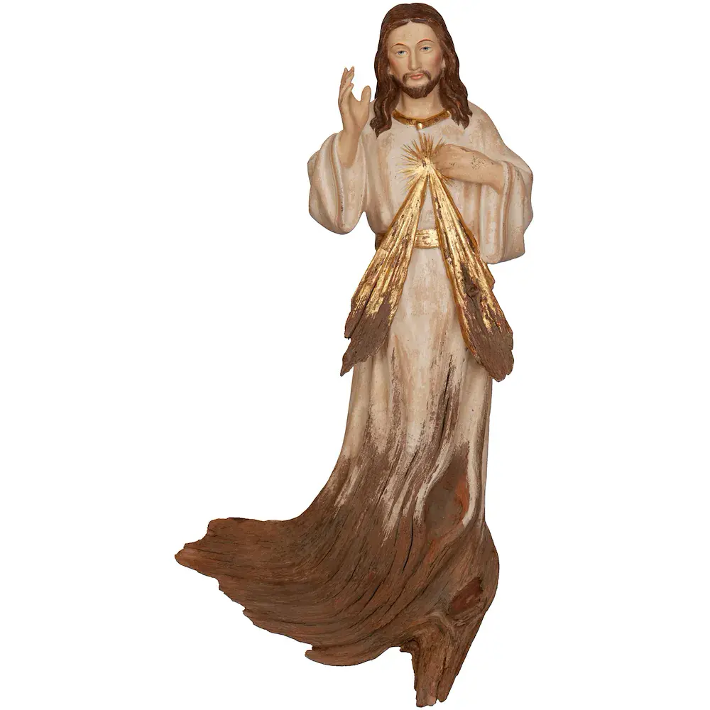 Barmherziger Jesus Wurzelschnitzerei