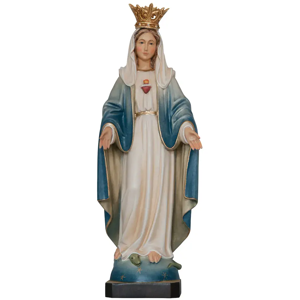 Herz-Maria Statue Maria Unbefleckte & Krone