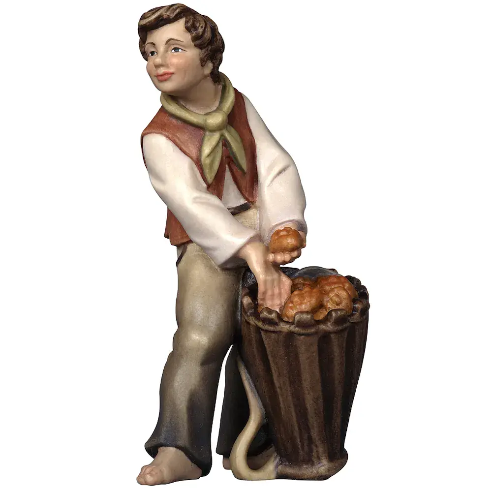 Shepherd with basket of bread