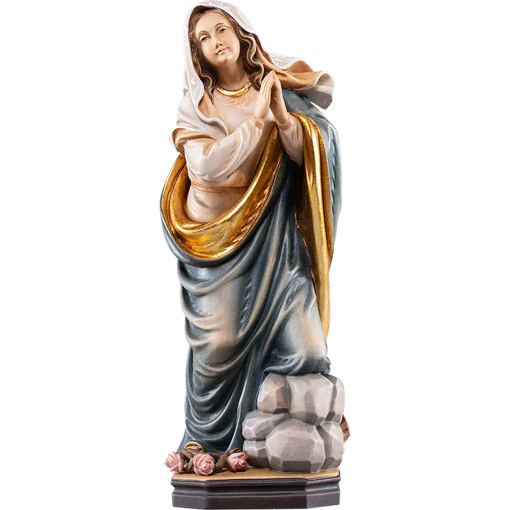 Santa Rosalia con rose