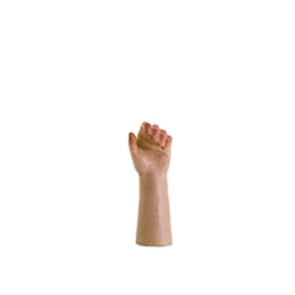 Linke, geschlossene Hand