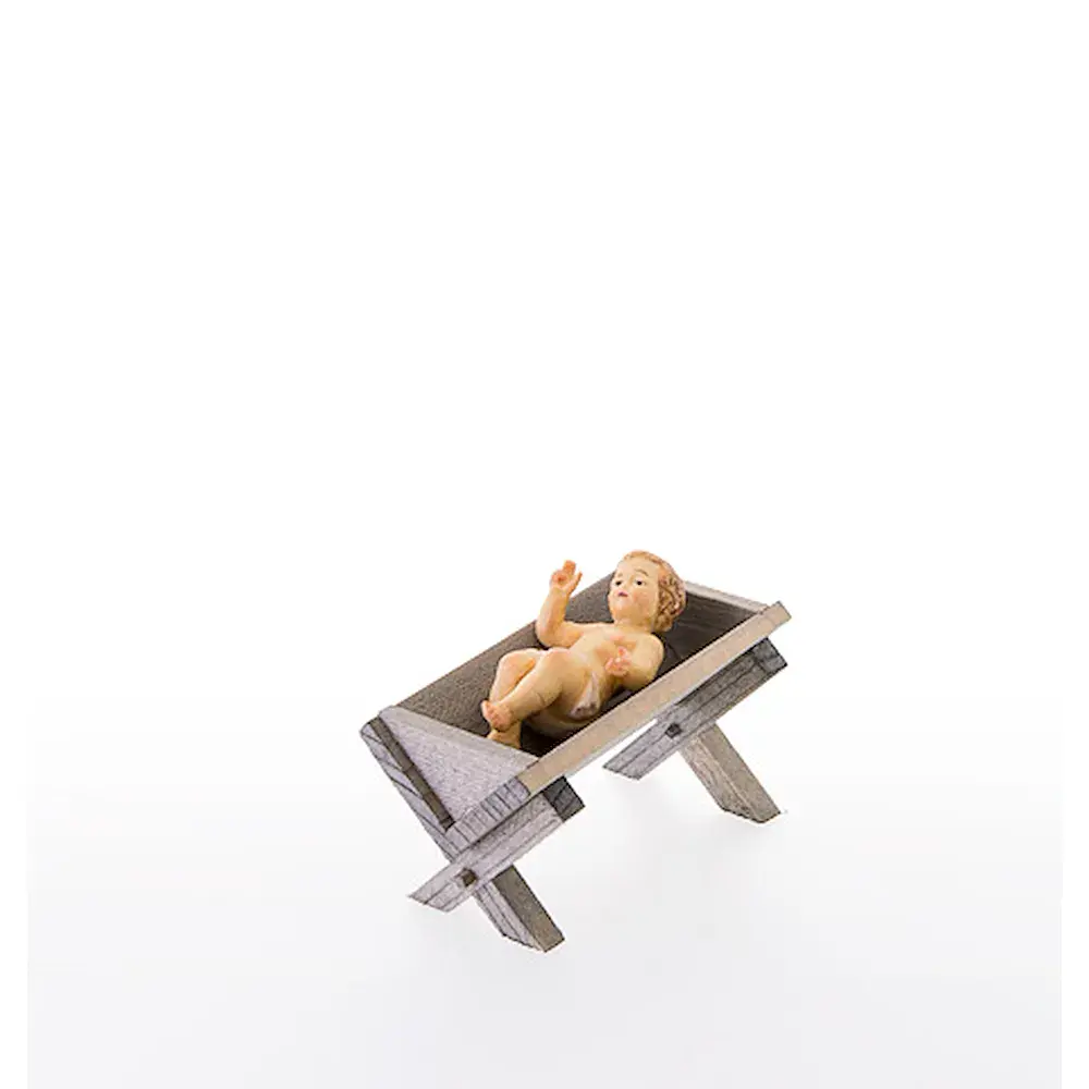 Infant Jesus with cradle 2 pieces