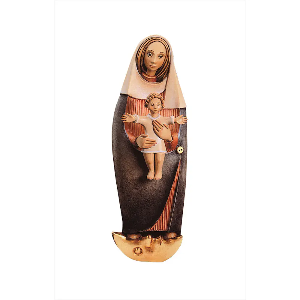 Virgen sobre la luna creciente (para col
