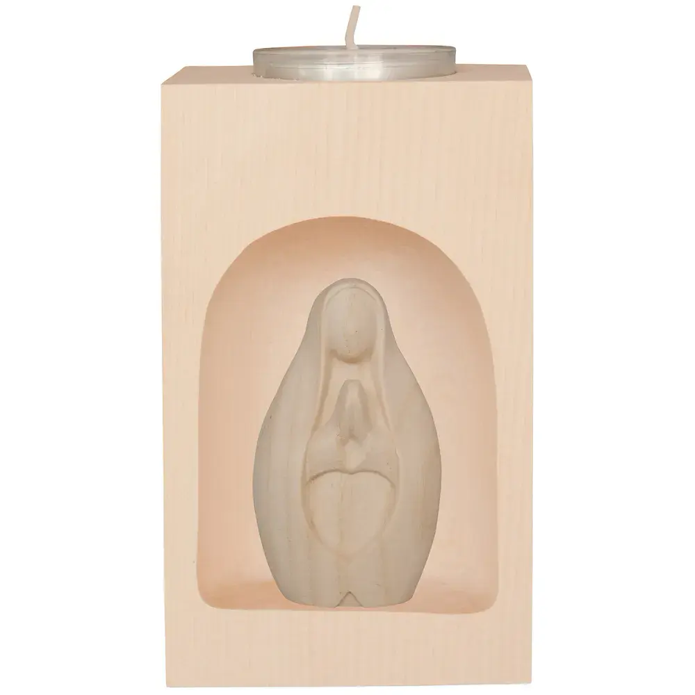 Teelichthalter mit Maria betend modern