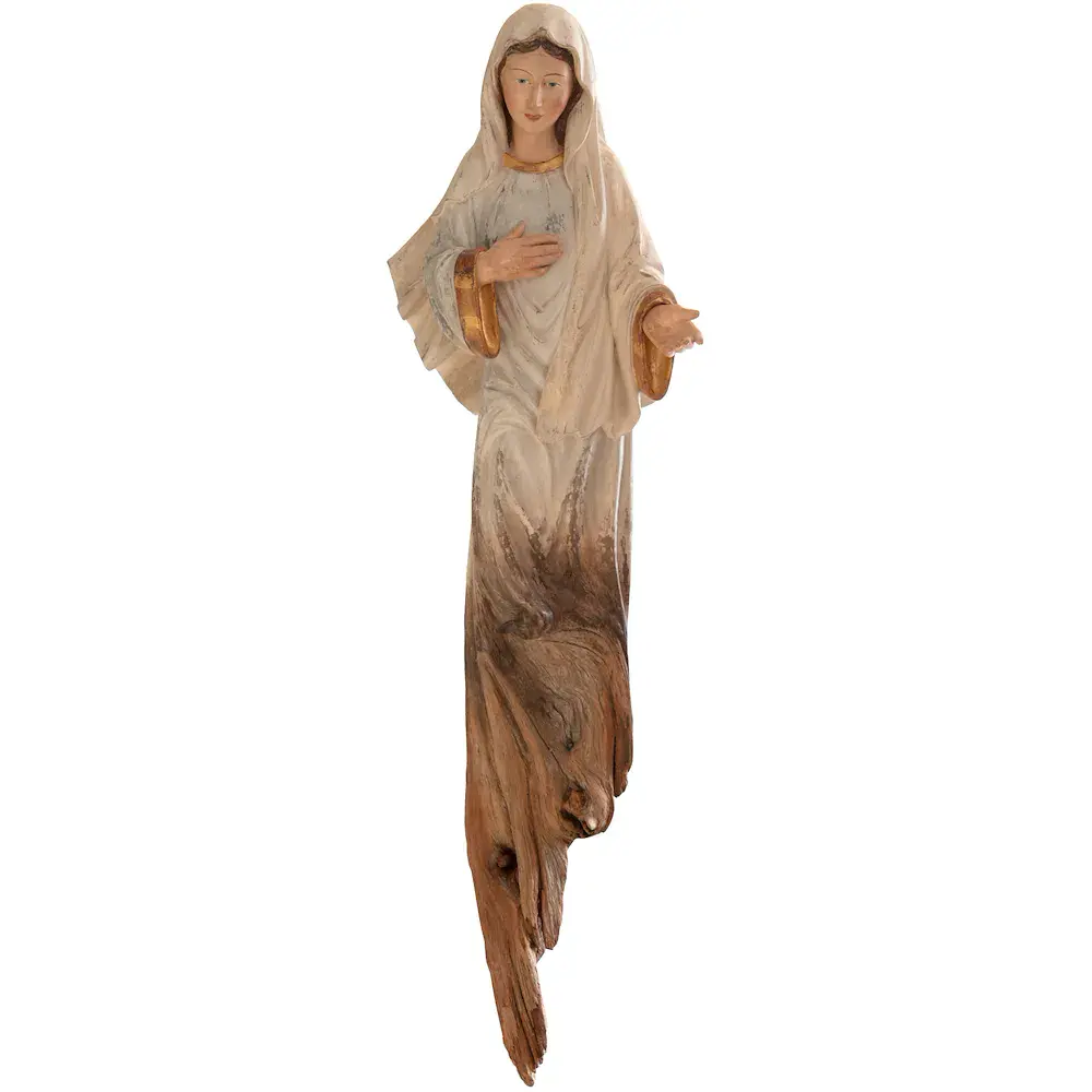 Jungfrau von Medjugorje Wurzeklschnitzerei