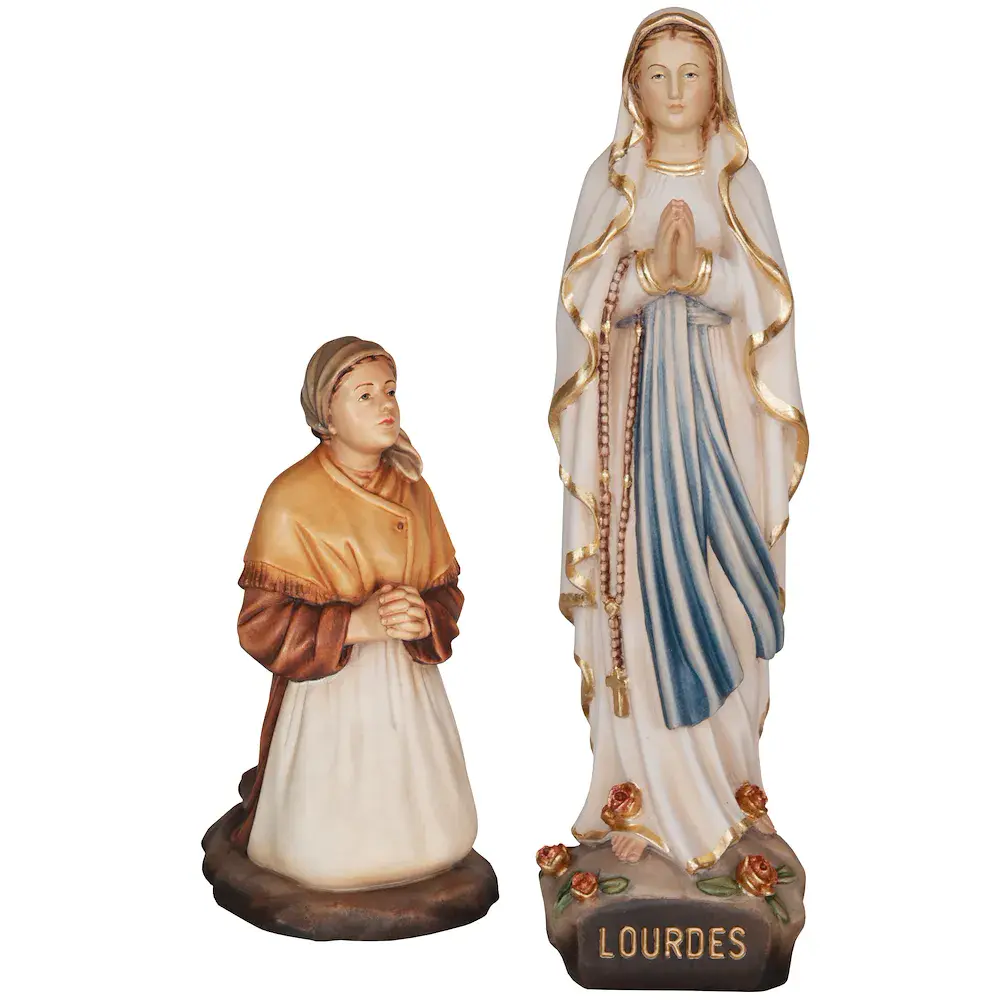 Muttergottes von Lourdes mit Bernadette