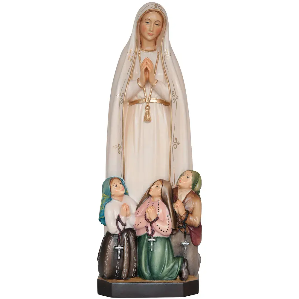 Madonna von Fatima mit 3 Hirtenjungen