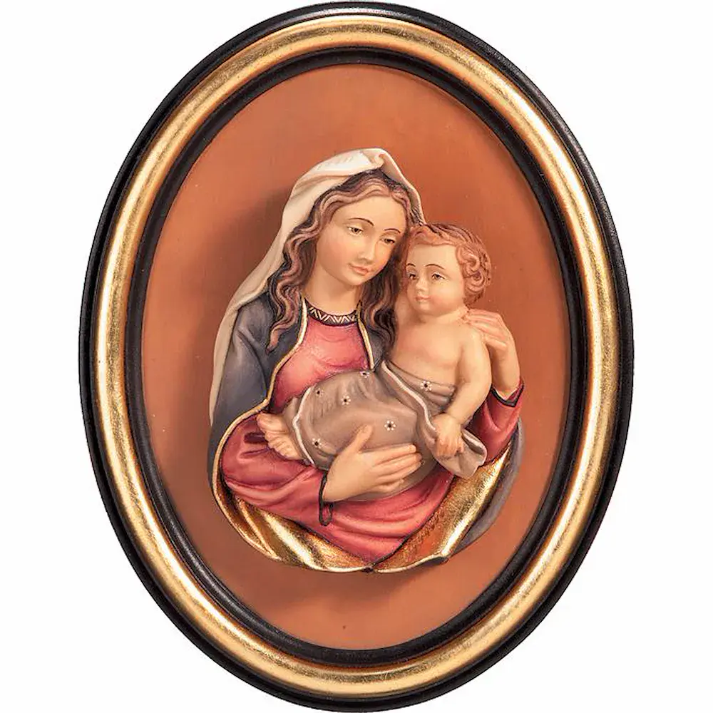 Half-length Madonna and frame