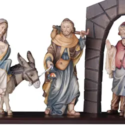 Vollständige Figurengruppe der Herbergssuche