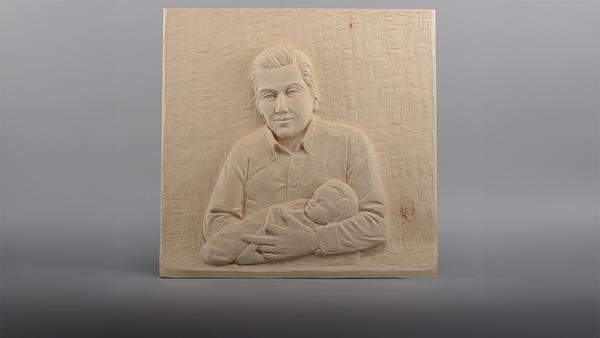 Scultura in rilievo personalizzata