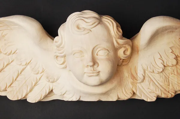 Sun and angel head