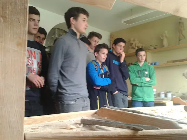 Visita della 2a superiore dell'Istituto tecnico industriale 'Max Valier' di Bolzano al laboratorio DEMI ART