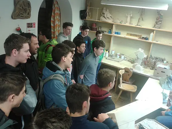 Visita della 2a superiore dell'Istituto tecnico industriale 'Max Valier' di Bolzano al laboratorio DEMI ART